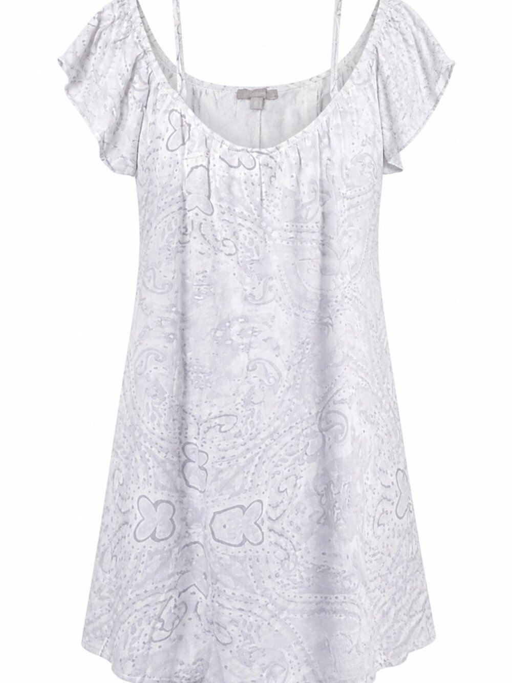 Lovesick Gauze Summer Soft Girl paisley cold shoulder tunic top size 2X